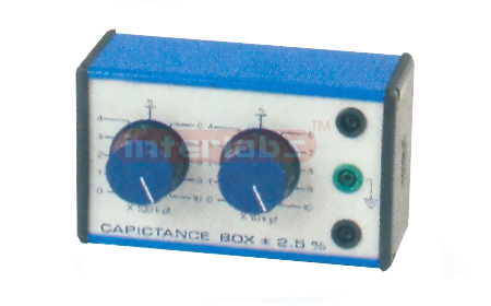 CAPACITANCE BOX, DECADE, DIAL TYPE, METAL